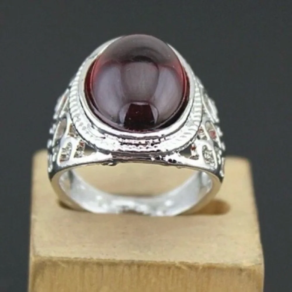 Size 9 Red Dome Statement Ring NEW